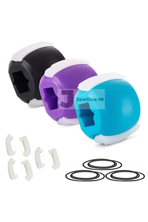 JawlineM - Çene Egzersiz Topu 3'lü Set