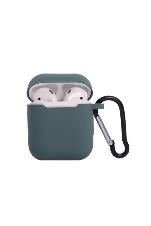 ggcoverstore Airpods 1-2. Nesil Pastel Çimen Yeşili Silikon Kopçalı Kılıf