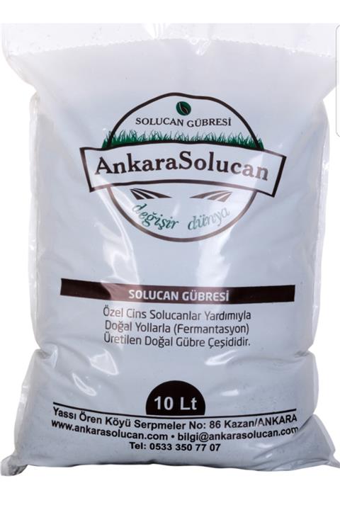 ANKARA SOLUCAN Solucan Gübresi 10.lt Ürünlerimiz Tarım Bakanlığından Tescilli Ve Onaylı Dır.