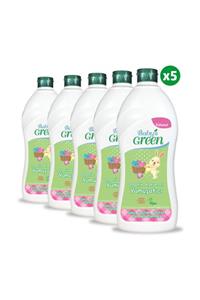 Baby's Green Organik Aloe Veralı Kokusuz Bebek Çamaşır Yumuşatıcı  1 lt - 5'li Set