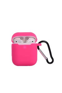 ggcoverstore Airpods 1-2. Nesil Pastel Pembe Silikon Kopçalı Kılıf