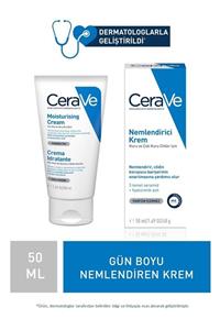 CeraVe Nemlendirici Krem Kuru Ciltler Seramid ve Hyalüronik Asit İçerikli Yüz Vücut 50ml 3337875597371