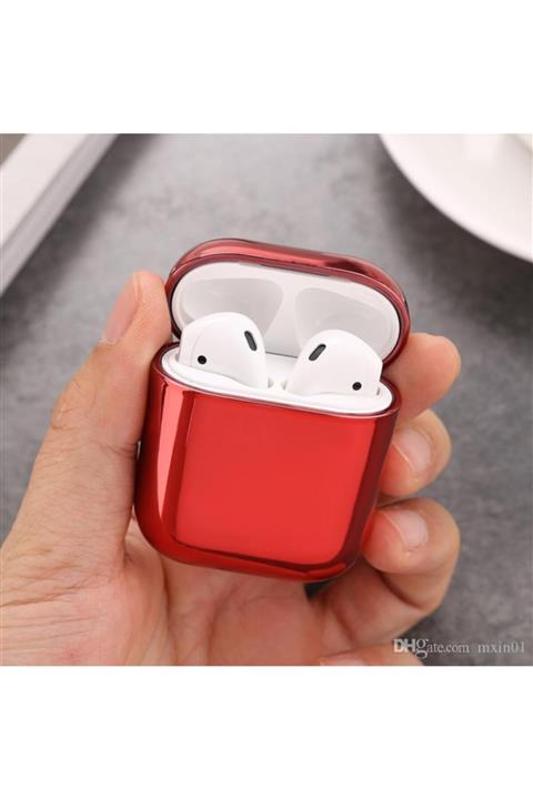 TrendShopping Airpods 1-2 Uyumlu Sert Plastik Parlak Pc Tam Koruyucu Kılıf