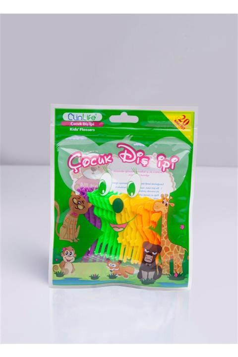 Tunçpek - Clinlife Kürdanlı Diş Ipi - Çocuk - 20 Adet