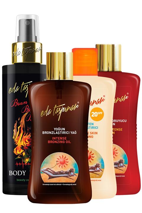 Eda Taşpınar Yoğun Bronzlaştırıcı Yağ - Beyaz Ten Bronzlaştırıcı - Bronzluk Koruyucu Losyon - Burn Body M.