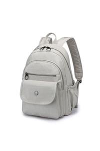 SMART BAGS Nano Metalik Kumaş Kadın Sırt Çantası 1187 Gri