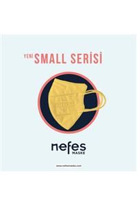 nefes maske N'fes 95 Sarı Çocuk Small Size Maskesi Ffp2 Nr 2 Kutu 20 Adet