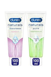 Durex Naturals Ekstra Hassas Kayganlaştırıcı Jel 100ml + Naturals Pure Kayganlaştırıcı Jel 100ml