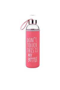 My Bottle Borosilikat Pudra Kılıflı 0,5 Litre Matara Cam Suluk 500 ml Cam Su Sişesi