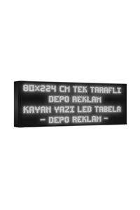 deporeklamtabela Depo Reklam Tabela Beyaz Kayan Yazı Led Tabela Tek Taraflı 80x224cm