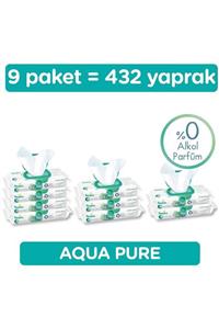 Prima Islak Havlu Aqua Pure 9'lu Fırsat Paketi 432 Yaprak