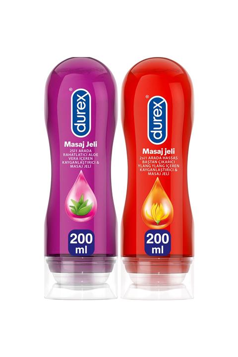 Durex Play Kayganlaştırıcı & Masaj Jeli Aloe Vera 200 ml Hassas Ylang 200 ml
