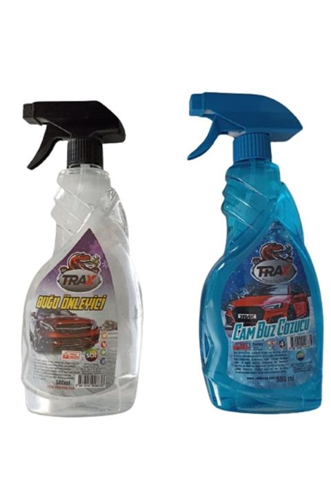 Luti Concept Trax Oto Cam Buz Çözücü 500 Ml & Araba Buğu Önleyici Sprey 500 Ml Buz Ve Buğu Çözücü 2 Si Bir Arada