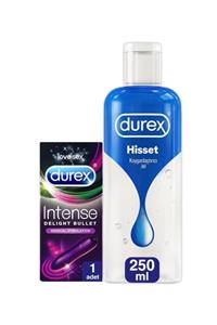 Durex Kayganlaştırıcı Jel Hisset, 250 ml + Intense Delight Bullet Titreşimli Vibratör