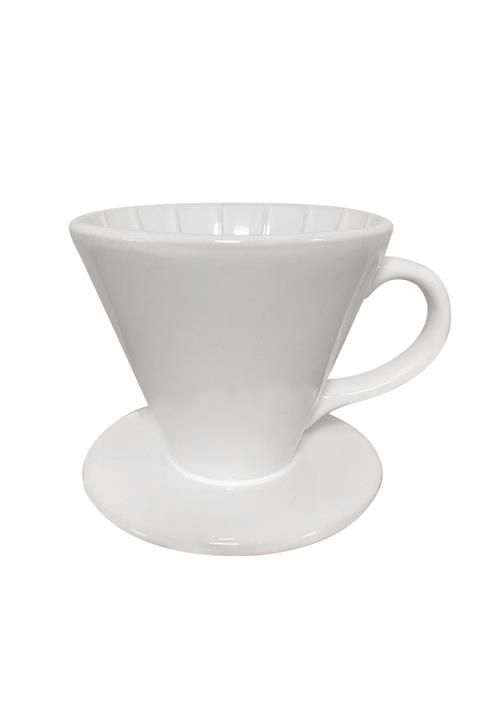 Vivas Beyaz Dripper Seramik Kahve Demleme Aparatı