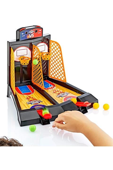 Güçlü Oyuncak Eğlenceli Mini Parmak Basketbol Oyun Seti 2 Kişilik