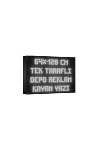 deporeklamtabela Depo Reklam Tabela Beyaz Kayan Yazı Led Tabela Tek Taraflı 64x128cm