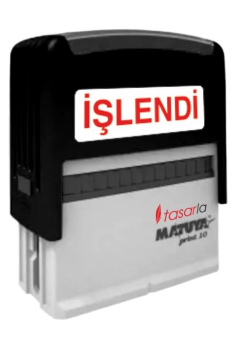 tasarla Matuya Print 10 ( Işlendi ) Yazılı (2.5 X 0.8 Cm) Hazır Kaşe