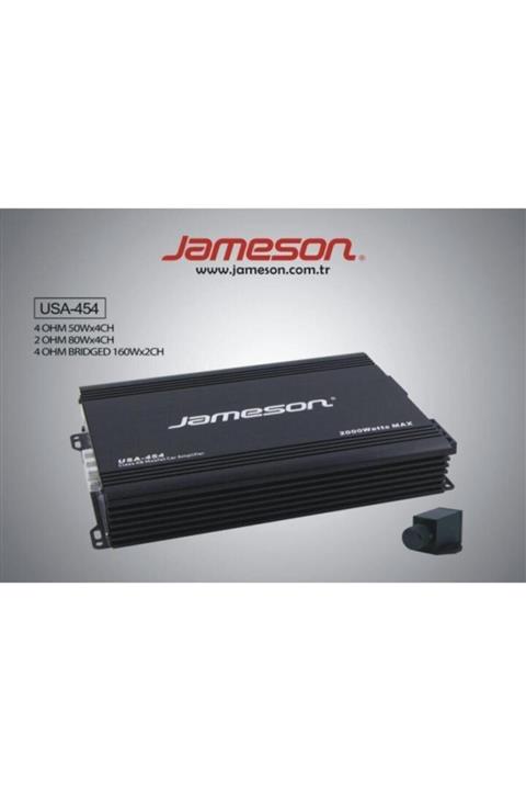 Jameson Usa-454 4 Kanal Bas Kontrollü 2000 Watt Oto Anfi