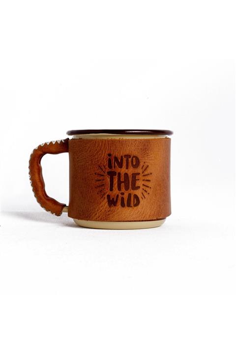 4EST Deri Kılıflı Emaye Kupa - Into The Wıld
