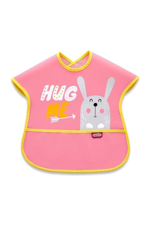 Babyjem Poli Muşamba Önlük Büyük Pembe