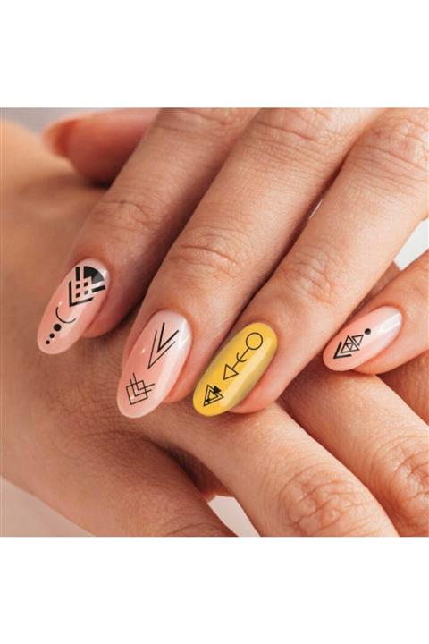 Artikel Etnik Desenler-2 Tırnak Dövmesi Tırnak Tattoo Nail Art Tırnak Sticker