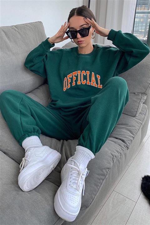 Madmext Mad Girls Yeşil Eşofman Takım Mg944
