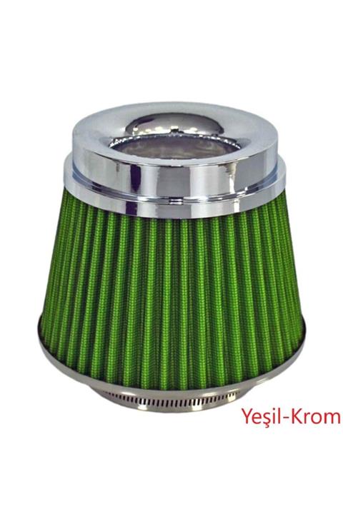 ŞüsCarOto Carub Ses Ve Performans Arttırıcı Açık Hava Filtresi +6 Hp Yeşil Aparatlı Üniversal