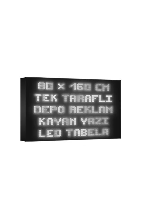 deporeklamtabela Depo Reklam Tabela Beyaz Kayan Yazı Led Tabela Tek Taraflı 80x160cm