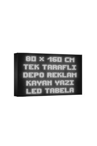 deporeklamtabela Depo Reklam Tabela Beyaz Kayan Yazı Led Tabela Tek Taraflı 80x160cm