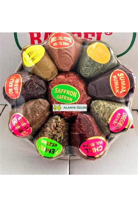 Alanya Özlem Baharat 10 Çeşit Karışık (net 300 Gr) Rezene, Kişniş, Kimyon...