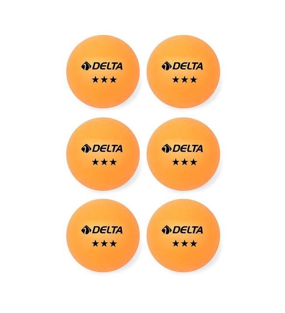 Delta 6 Adet Turuncu Masa Tenisi Topu ( Pinpon Topu )