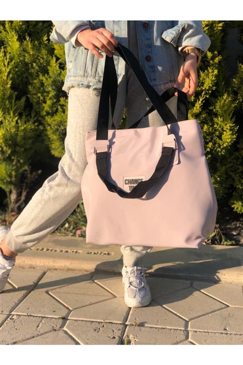 Lebina Kadın Lila Shopper Omuz Çantası