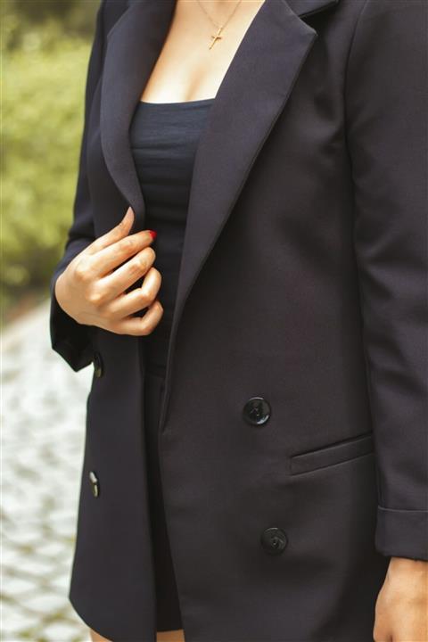 SOHİCA MODA Siyah Kadın Blazer Ceket