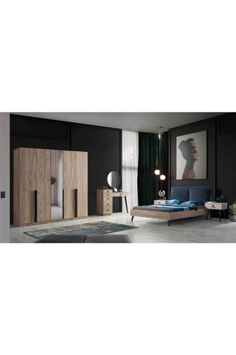 Bersemo Mobilya Premium 5 Kapılı Yatak Odası Takımı
