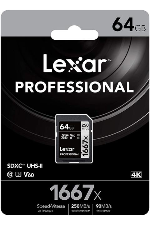 Lexar Professional 64gb 1667x Sdxc Uhs-ıı Sd Hafıza Kartı