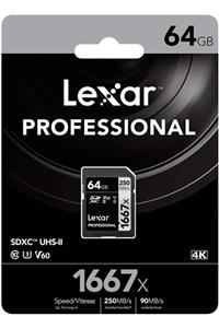 Lexar Professional 64gb 1667x Sdxc Uhs-ıı Sd Hafıza Kartı