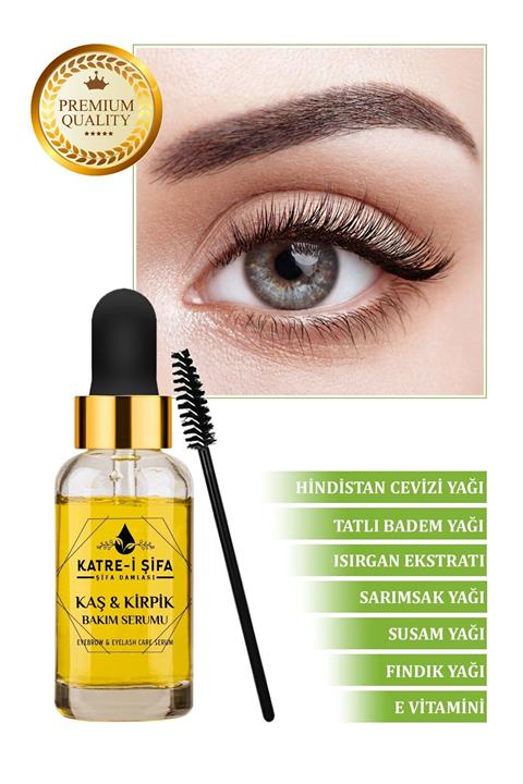 Katrei Şifa Kaş ve Kirpik Güçlendirici Özel Formüllü E Vitaminli Doğal Bakım Yağı 20 ml