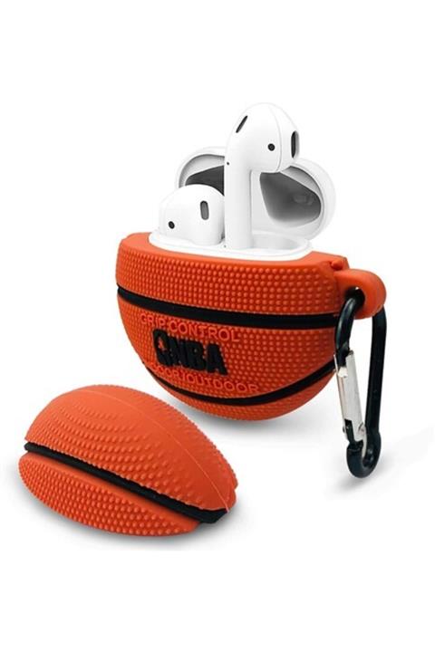 Bilişim Aksesuar Basketbol Topu Sevimli Karakter Apple Airpods Kılıf 1 2 Nesil Uyumlu