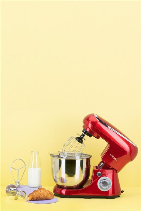 Emsan Bella Gusto Kırmızı Stand Mikser 1300W Mutfak Şefi