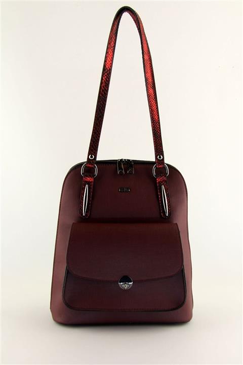 HNB Kadın Bordo Klasik Sırt Çantası