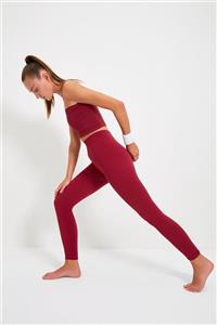 TRENDYOLMİLLA Bordo Seamless Fitilli Spor Tayt TWOAW20TA0071