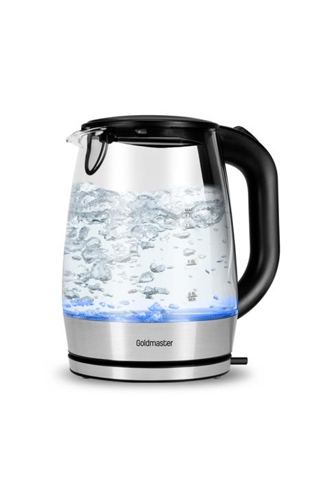 GOLDMASTER 1.7 Lt Işıklı Cam Kettle Su Isıtıcı Göksu Gm-7387