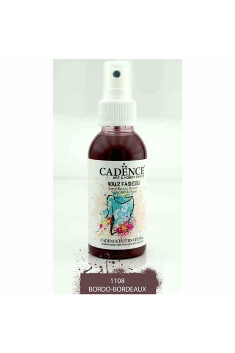 Cadence Bordo Sprey Kumaş Boyası Craft Hobi