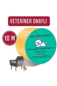 Petköy Kedi Eğitim Bandı, Mobilyalar Için Tırmalamaya Karşı Önleyici, %100 Şeffaf, Non-toxic,10 Cm X 10 M