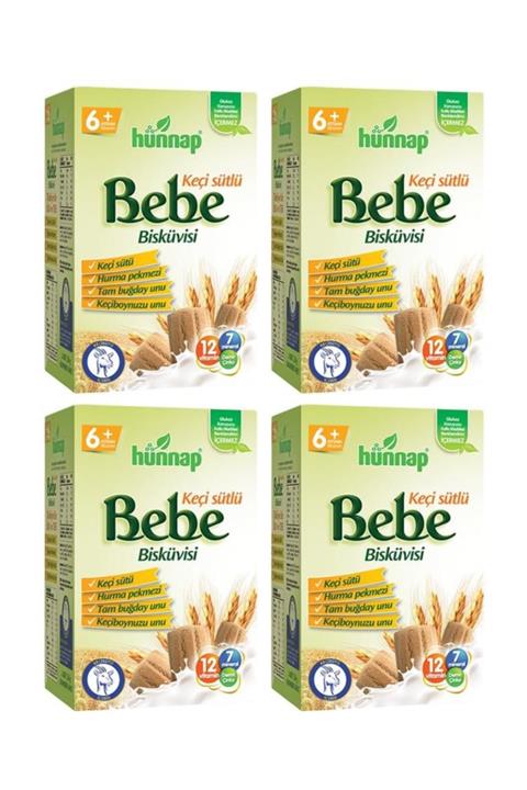 Hünnap Keçi Sütü Bebe Bisküvi 4'lü