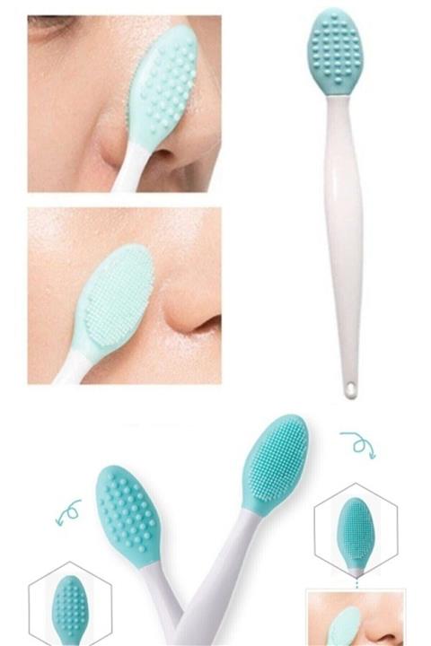 TİNEKE Burun Siyah Nokta Cilt Ve Yüz Temizleyici Temizleme Fırçası Peeling Fırça Çilek