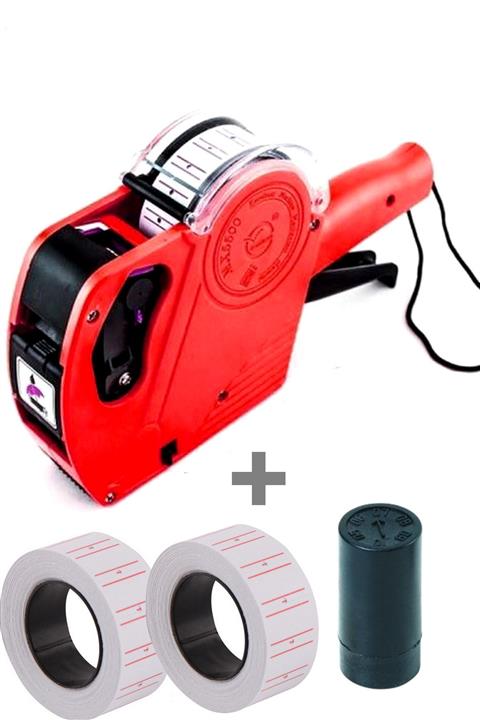 Neler Geldi Neler 8 Haneli Fiyat Etiket Makinesı + 2 Yedek Etiket + 1 Adet Yedek Kartuşlu Etiket Basma Makinesi