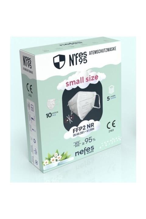nefes Ffp2 Çocuk Maskesi (6-14 Yaş) Ve Small Beden Maske 20'li