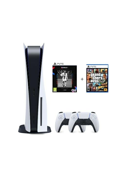 Sony Playstation 5 + 2. Dualsense + PS5 Fifa 21 + PS5 GTA 5